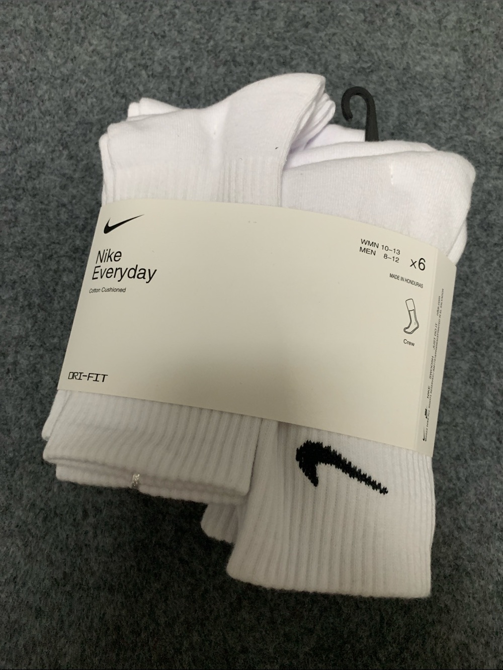 Nike Everyday Crew Socks - White (6 Pack) perfect - Picture 2 of 5